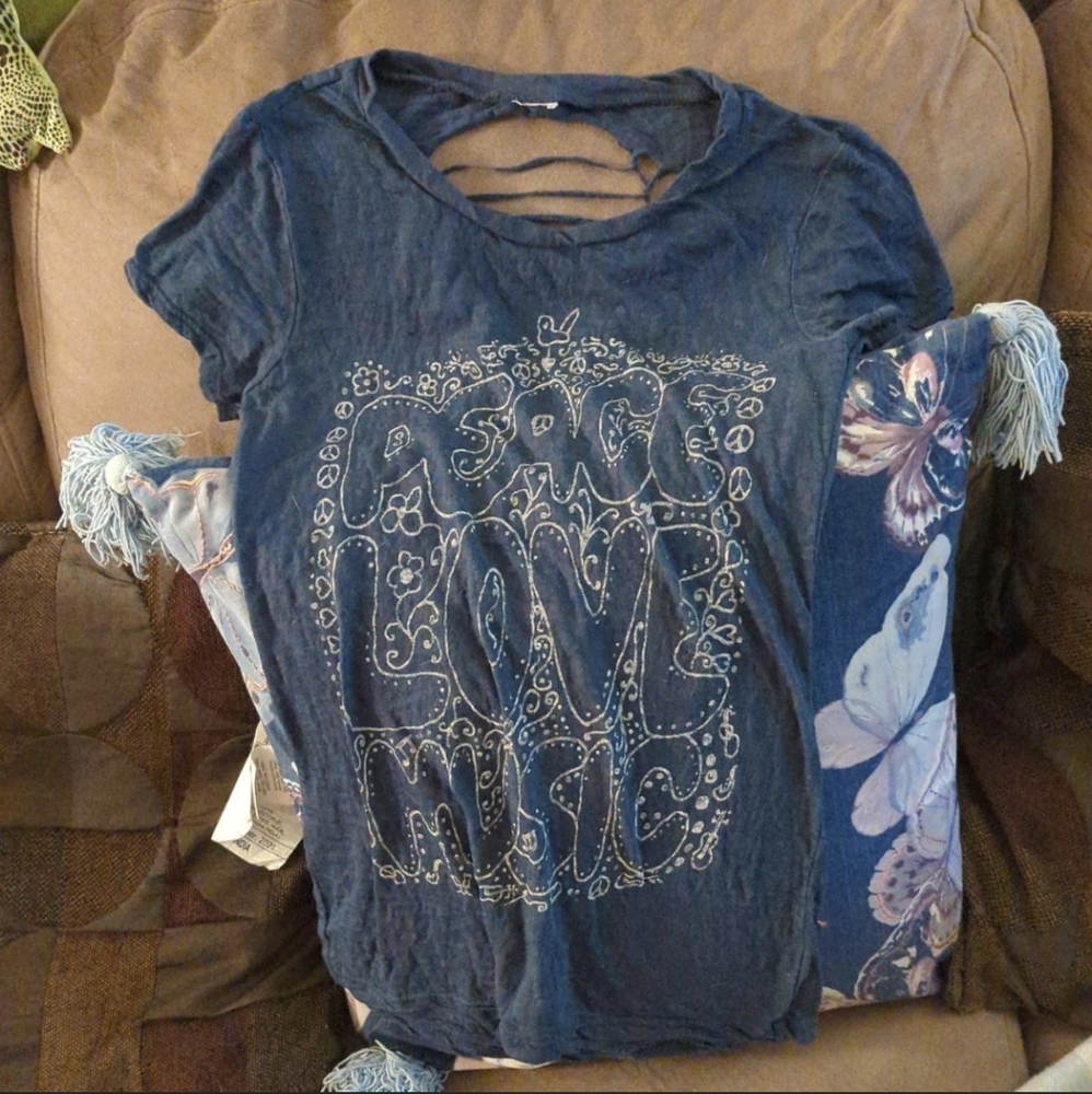 Women's Size S Custom Laced Y2k Top Open Back Cus… - image 1